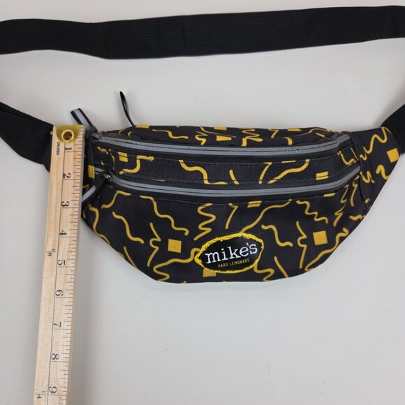 Mike's Hard Lemonade Fanny Pack Waist Adjustable Black Yellow Belt - Picture 3 of 10